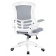 Luna White Mesh Designer Office Chair